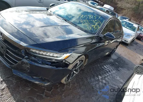 2022 Honda Accord Sport из США, поврежденный, VIN 1HGCV1F39NA076762